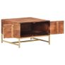 Coffee Table Honey Brown 67x67x45 cm Solid Acacia Wood Image 4