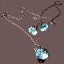Pristine Vintage Hallmarked Silver/Topaz Trilogy Image 4