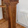 Vintage Wooden DVD Storage Tower Column Cabinet Pillar Stand Image 5