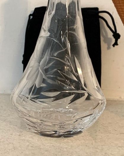 Vintage Signed Stuart Crystal Perfume Atomizer 1980s
