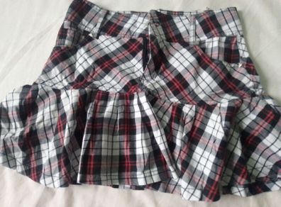 Plaided skirt