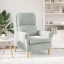 Armchair Light Grey Image 3