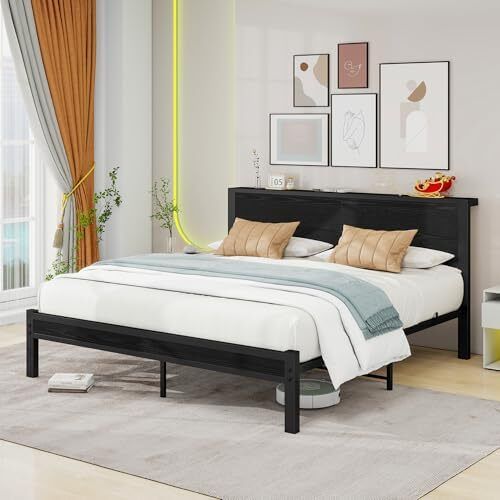 King Size Bed Frame Metal Platform Bed Frame