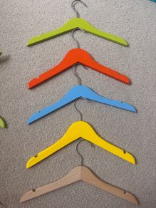 51 x wooden kids hangers
