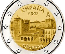 Spain 2 Euro Commemorative Coin 2023 - Caceres. Uncirculated.
