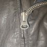 Topman Premium Men's Real Leather Biker Jacket Buffalo Leather Black Image 9