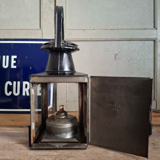 1950s British Railways Metal Handlamp