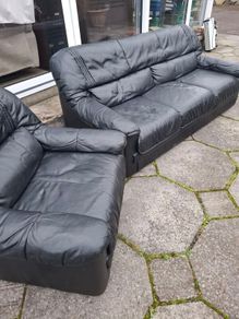 Retro style 3 piece settee suite
