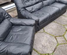 Retro style 3 piece settee suite