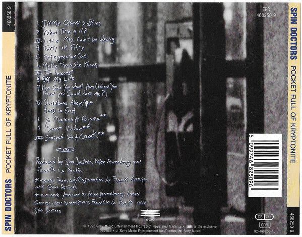 Spin Doctors "Pocket Full Of Kryptonite" CD Album