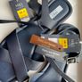 See description for details, Navy M&S leather sandals. Penny's brown sandals Image 3