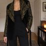 Black Gold Embroidered Jacket Image 2