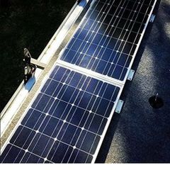 240W 12V-24V Monocristaline Bi Facial Solar Panel Kit for Camper Boat Shed off the grid installations