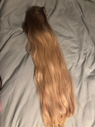 Foxy locks hair extensions clip ins  roughly 280g