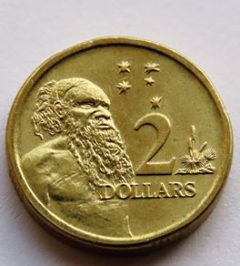 Australia "Aboriginal Elder"  2 Dollars 2006 Southern Cross Constellation