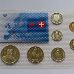 Swiss Brilliant Uncirculated coins set