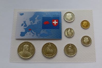Swiss Brilliant Uncirculated coins set