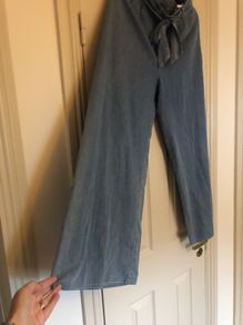 Smashed Lemon Denim style flared Trousers 12
