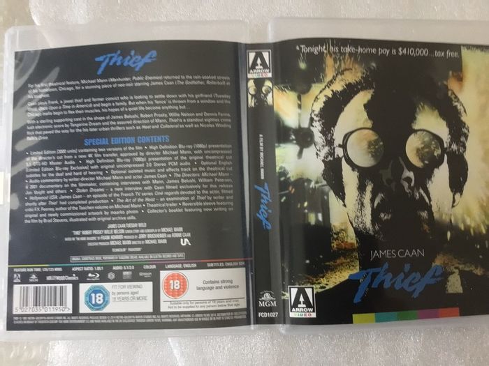 Thief  Arrow Video Limited Edition Of 3000 Blu Ray