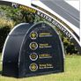 Bike Storage Tent sheds for Outdoor,Waterproof Anti-UV Bike Storage Tent Bicycle Motorcycle Shed Shelter Outdoor Backyard Steel Frame PE Cover Zipper, Arch ZT Image 4
