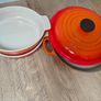 la creuset set - cast iron dish and 2 round dishes Image 2