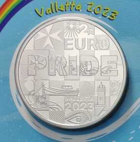Malta 2.5 Euro Base Metals Brilliant Uncirculated Coin 2023 - EuroPride 2023