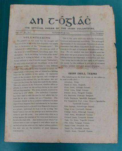 An T-oglac November 1921 Irish Volunteers Paper