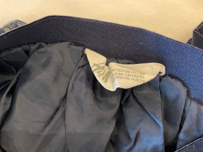 Girls gorgeous navy tulle tutu skirt H&M 6 7 8