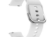 White 22mm Silicone Band Strap Buckle For Samsung Galaxy Watch 46mm Huawei