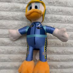Disney Store Donald Duck Plush #3 Mickey & the Roadster Racers Small approx. 23 cm. Used Please see photos
