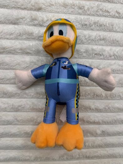 Disney Store Donald Duck Plush #3 Mickey & the Roadster Racers Small approx. 23 cm. Used Please see photos