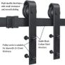 4 ft / 122 cm Sliding Barn Door Kit Set Image 7