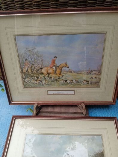 Vintage Hunting print, John Sanderson Wells