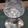 Elegant Cut Crystal & Sterling Silver Candlestick Image 2