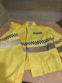 Halloween costume police 7/8 years old with hat