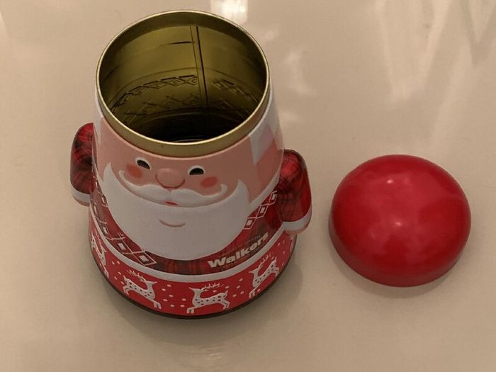 Walker's Wobbly Santa Biscuit Tin