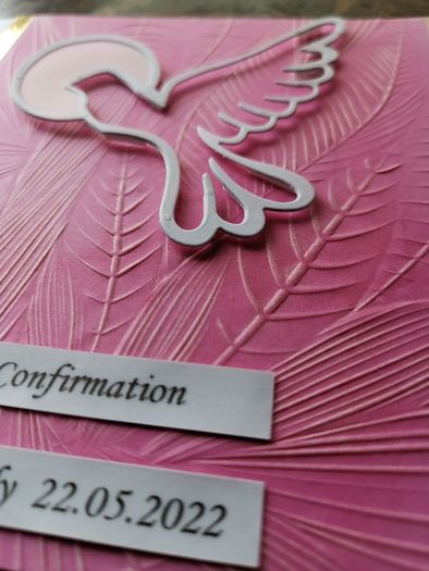 Handmade card - Confirmation.