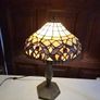 Large Tiffany Style Stained Glass Table Lamp 48cm Image 2