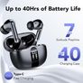 2025 Wireless Earbuds, Bluetooth 5.3 Headphones in Ear with 4 HD Mics, 40H Bluetooth Earbuds Deep Bass HiFi Stereo, Mini Ear Buds ENC Noise Cancelling, IP7 Waterproof for Running-S56 Image 7