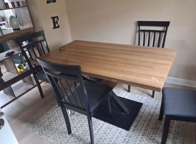 Table and 4 chairs