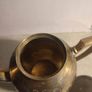 SMALL BRASS TEA Pot Antique Tea Kettle Handle Brass Made Wooden Teapot Lid Hand Handmade Image 5