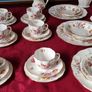 54 Piece Royal Crown Derby English Bone China Derby Posies Pattern Dinner, Tea And Coffee Service For 6 Person Setting Made In England Image 10