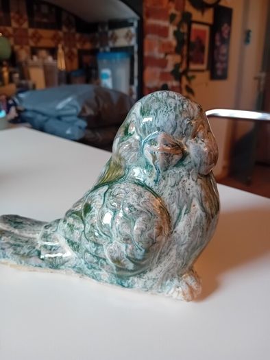 meadows and byrne heavy glazed bird ornament