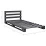 Pallet Bed Frame Grey Solid Pine Wood 90x200 cm Image 8