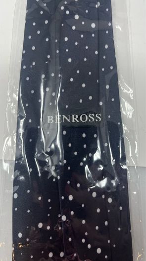 Black Christmas Tie With Santa and 7 Reindeer. New in packaging.