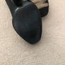 Black material shoe with beaded front Image 2