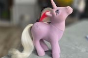 TLC Powder Unicorn Ponies MLP G1 My Little Pony Hasbro