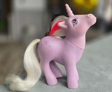 TLC Powder Unicorn Ponies MLP G1 My Little Pony Hasbro