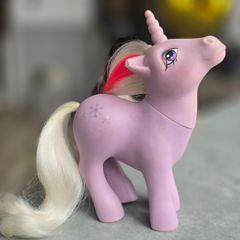 TLC Powder Unicorn Ponies MLP G1 My Little Pony Hasbro