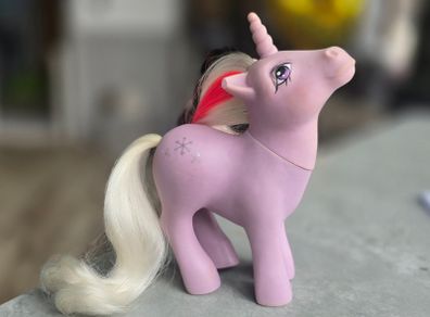 TLC Powder Unicorn Ponies MLP G1 My Little Pony Hasbro